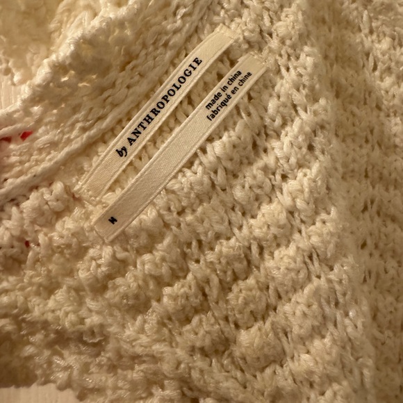 Anthropologie Flutter-Sleeve Sweater Top - Picture 7 of 7